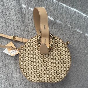 Rebecca Minkoff Beige Round Crossbody Bag